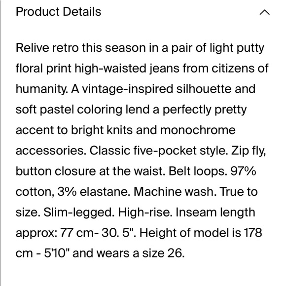 CITIZENS of Humanity Mandy High Rise Floral Skinny Jeans - Picture 10 of 10